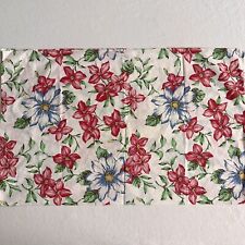 Vintage Ralph Lauren Standard Pillow Case Lindsay Floral Country Cottage Red picture