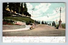Los Angeles CA, Elesian Park Fremont Gate Entry, California Vintage Postcard picture