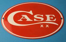 Vintage Case XX Knives Sign - General Store Shop Hunting Porcelain Gas Pump Sign picture