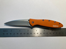 Orange Kershaw Leek Straight Edge Assisted Blade Pocket Knife 1660OR (B) picture