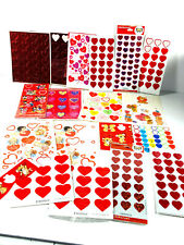 Lot (18) vtg Hallmark Valentines Day Stickers picture