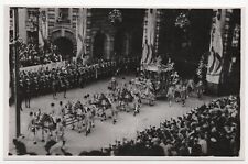 Coronation King George VI Queen Elizabeth - Tuck 1930s Real Photo Postcard RPPC picture