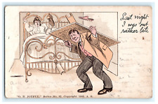 1905 Last Night I was Out Rather Late Comical Domestic Fight Romantic Humor NY picture
