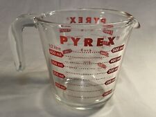 Vintage Pyrex Glass Measuring Cup Made In USA Metric Standard 2 Cups 1 Pint 1/2L picture