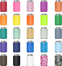 50 Pack Beer Can Coolers Sleeves, Soft Insulated Reusable Drink Cooler for Water picture