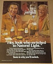 1981 print ad - Natural Light beer GORDIE HOWE Anheuser St Louis MO advertising picture