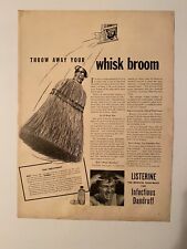 Vintage 1940 Listerine Infectious Dandruff Medical Treatment  Print Ad picture