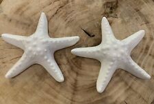 Ceramic White Nautical Starfish Set Of 2 Beach House Decor picture