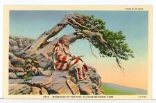 Monarchs of the Past, Glacier National Park, Native American, 1930-45 Postcard picture