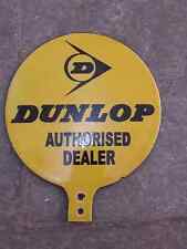 Porcelain Dunlop enamel Sign 6 Inches. picture