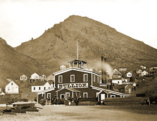 1877 Bullion Mine Virginia City Nevada Vintage Retro Photo Picture Print 8x10 picture