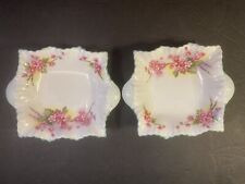 Shelley Pink Floral Nut / Sweet Meat / Pin / Trinket / Bon Bon / 2 Small Dishes picture