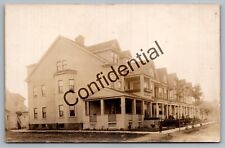 Real Photo Row Of Old Homes At Brooklyn NY Kings County New York RP RPPC D479 picture