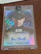 ben burtt signed star wars card autographed signature captain dyer /50 8/50 auto picture