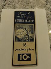 Vintage Stanley Wood Working Plans For The Home Workshop Copyright 1935 picture