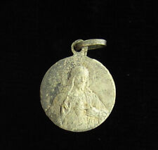 Vintage Sacred Heart of Jesus Medal Mt Carmel Catholic Petite Medal Small Size picture