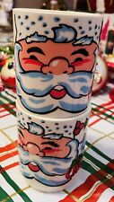 Santa Claus DEKA Cups Mugs Vintage Ho Ho Ho Merry Christmas picture