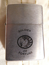 Awesome Rare Vintage Zippo Lighter US Marines & Soldier of Fortune with gift box picture