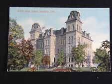 1912 Antique Postcard High School Sandusky Ohio Hand Tinted B7223 picture