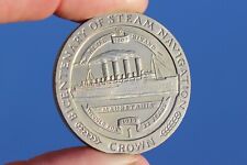 CUNARD LINE RMS MAURETANIA BICENTENARY OF STEAM NAVIGATION 1988 ISLE OF MAN COIN picture
