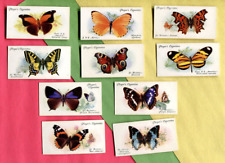 1932 JOHN PLAYER & SONS CIGARETTES BUTTERFLIES 10 DIFFERENT COLLECTOR CARDS picture