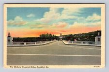 Frankfort KY-Kentucky, War Mother's Memorial Bridge, Vintage c1955 Postcard picture