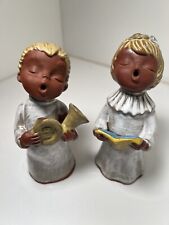 Vintage UCTCI Red Clay Caroler Figurines picture