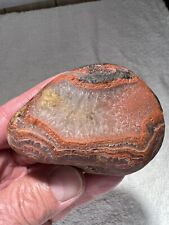 9 oz Water Washed Smooth Lake Superior Agate With Beautiful Floater Bands picture