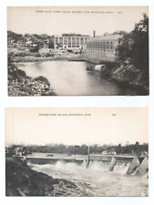 Skowhegan ME Postcards Maine Power Station Dam picture