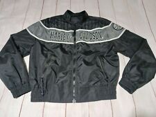 ~Mens 'HARLEY DAVIDSON' Racing Motorcycle Jacket/Bomber/Coat~Full Zip~Medium~USA picture