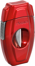 XiKAR VX2 157RD Cigar Cutter V Cut - RED -  Silver Steel Blades  - 70 Ring Gauge picture