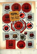  NICE HUGE LOT OF 18 TIGER BRAND COAL MINING STICKERS # 58 picture