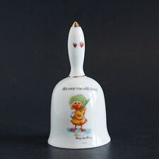 Suzy Spafford Shower Me with Love Duck with Shower Cap Ceramic Bell picture