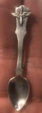 WWII WW2 Sterling Silver Aviator Pilot Home front Sweetheart Military Spoon Pin  picture