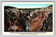 Yellowstone National Park, Grand Canyon, Great Fall Yellowstone Vintage Postcard picture