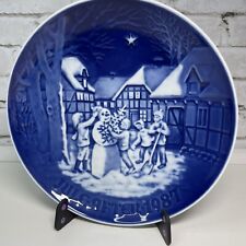 BING & GRONDAHL 7 1/4 inch Christmas Plate  1987: The Snowman's Christmas Eve picture