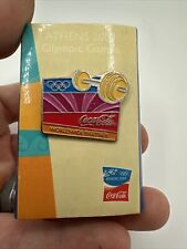 Rare Japan Coca Cola Athens 2004 Olympics Games Pin Badge Lapel Hat Japanese picture