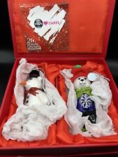 2015 Swarovski Crystals St Jude HSN Cares, 2 Teddy Bear Ornaments Limited Signed picture