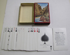 Vintage D & R G W Railroad Royal Gorge Playing Cards Opened picture