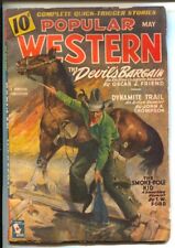 Popular Western 5/1945-Thrilling-Horse rescued from fire cover-