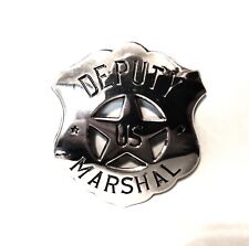 DEPUTY US MARSHAL BADGE - STERING SILVER - FRANKLIN MINT picture
