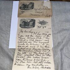 Antique 1892 Letter: The Portland Hotel Stationary Letterhead - OR Oregon picture
