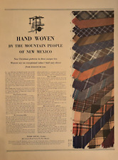 1940 Webb Young Trader Hand Woven Ties Mountain People New Mexico VTG Print Ad picture