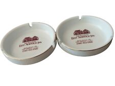 2 Vintage Burt Bacharach East Norwich Inn Ashtray 1970s New York Round 3 Holes picture