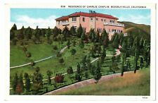 Residence Of Charlie Chaplin Beverly Hills California Vintage Postcard LA3 picture