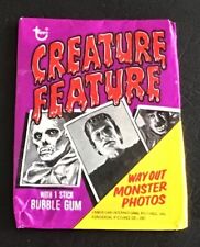 1973 Topps Creature Feature Trading Cards 2-Card Fun Wax Pack picture