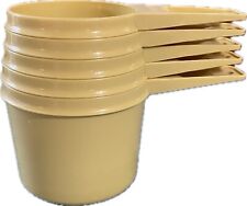 Vintage Tupperware Measuring Cups Set of 5 Yellow 761 762, 763, 764, 765 picture