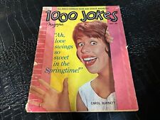 MAY 1964 1000 JOKES humor magazine CAROL BURNETT picture