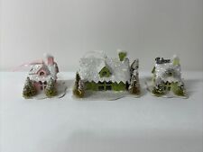 Miniature Shabby Chic Christmas Putz House Ornaments Lot picture