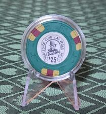 (1) $25 Horseshoe Binion's Casino Used Chips - Vintage - Las Vegas, NV - Paulson picture